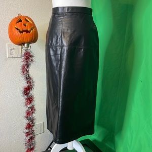 VINTAGE 80s Wilson Leather Pencil skirt